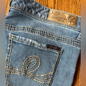 Seven7 Distressed bootcut jeans